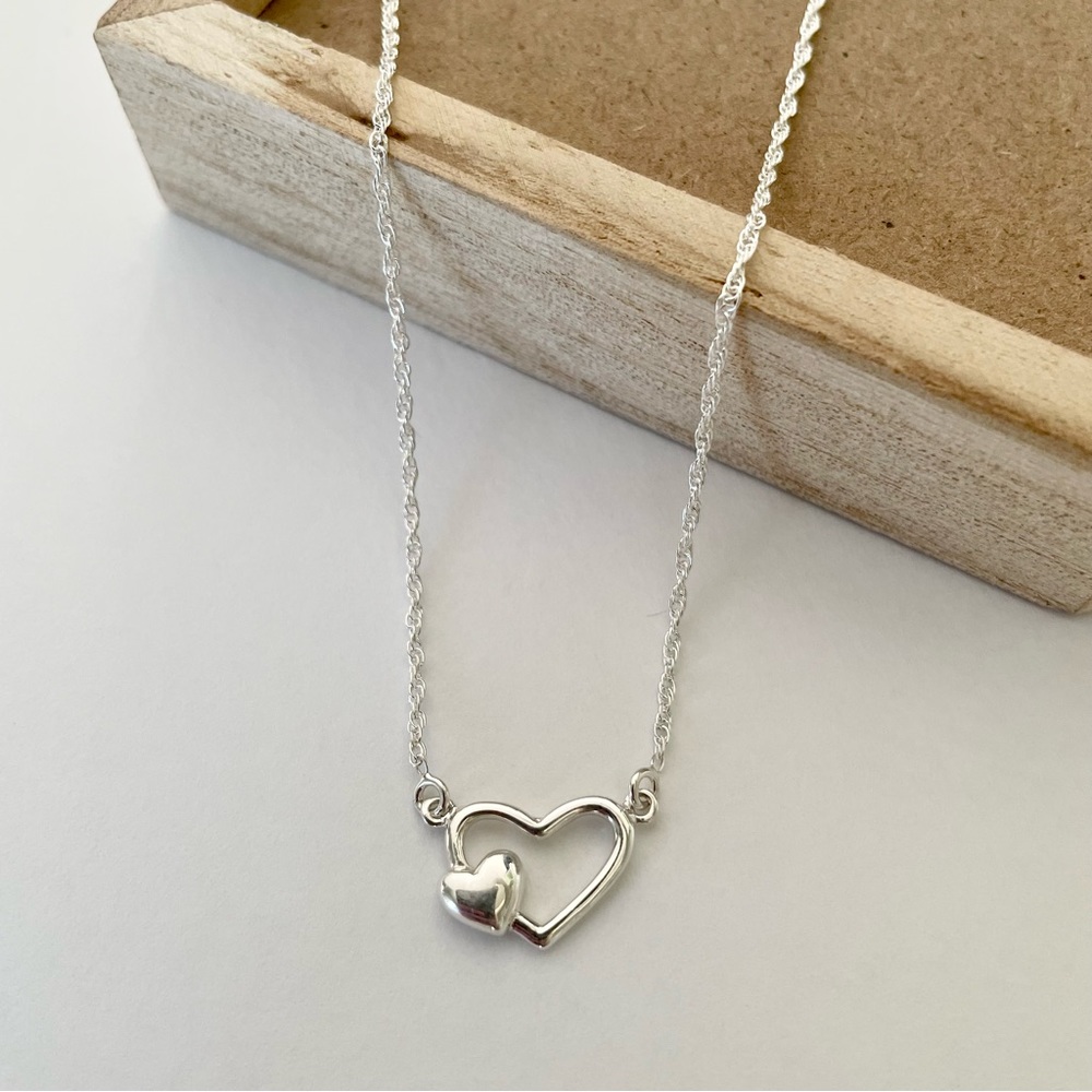 ✨New Sterling Silver Heart Necklace